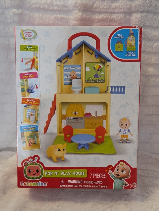 CoComelon Other - Cocomelon Pop N' Play House Kids Playset - Yellow and Blue
